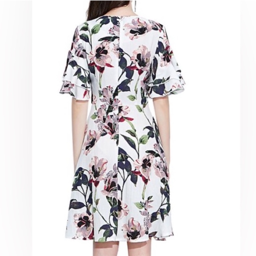 Floral A Line Dress - Picture 3 of 4